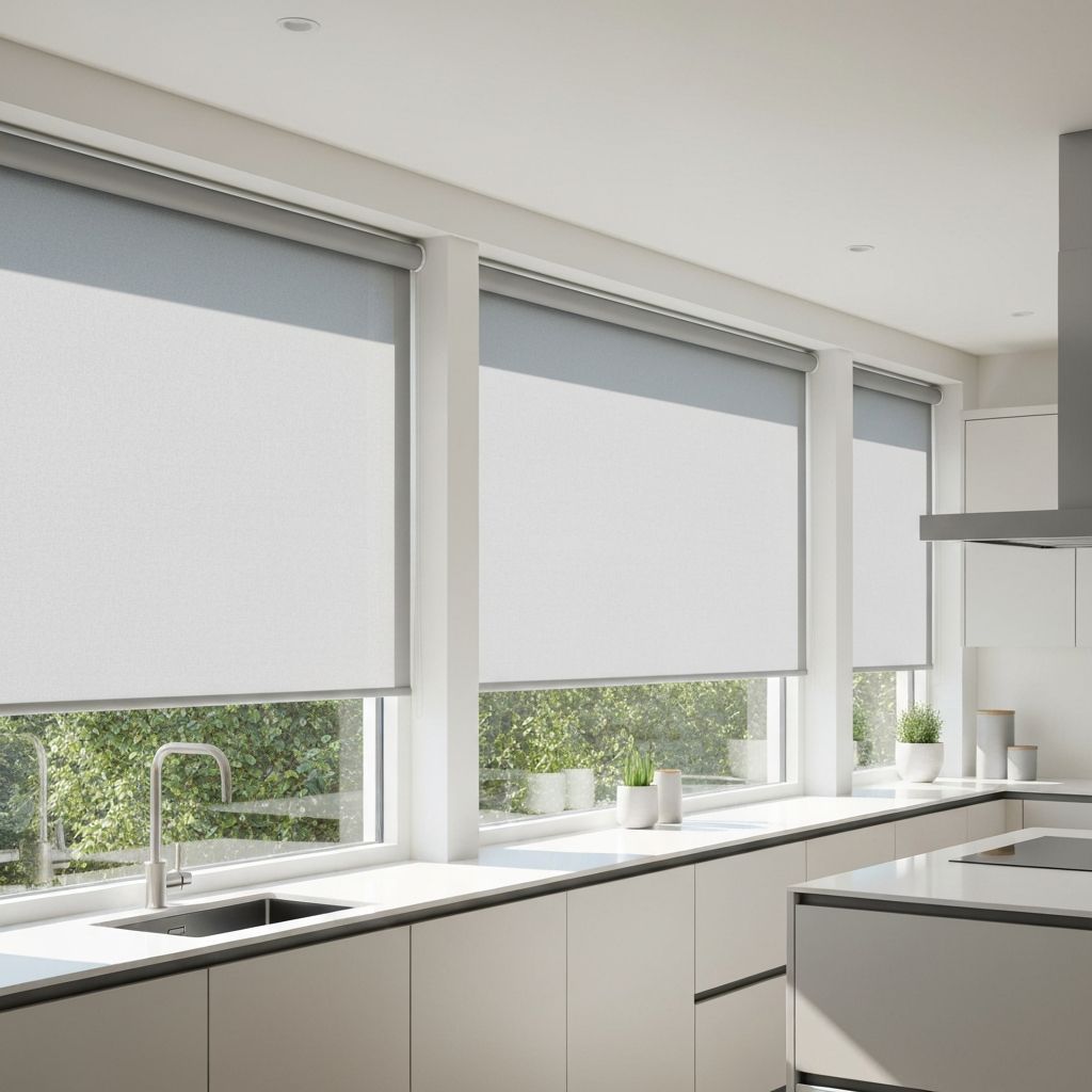 Persiana rolô para cozinha moderna
